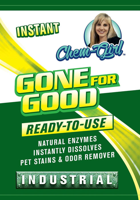 Gone for Good Professional Odor, Stain, Urine Remover - All Natural, Pet & Family Safe - 1 Quart for Dog & Cat