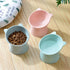 Raised Cat Bowl, Elevated Feeding Bowls with Stand, Anti Vomit Tilted Cat Food Bowl for Pets