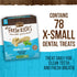Merrick Fresh Kisses Natural Dental Chews Toothbrush Treats for Tiny Dogs 5-15 Lbs - 106 ct. Box