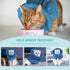 Cat Recovery Collar, Soft Adjustable Cone Alternative, Lightweight Waterproof Fasteners Collars for Cats, Kittens,