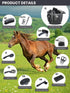 12 Set Set Horse Grooming Kit Pieces Complete Horse Brushes & Care Supplies with Organizer Tote Bag, Equine Coat