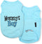 Parisian Pet Dog T-Shirt with 'Mommy’s Boy' Embroidery - 100% Cotton, Breathable Dog Shirt for Small Dogs