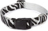 Zebra-Print Nylon Dog Collar, Fits 14–20 Inch Necks