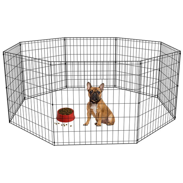 Bestpet 24 Tall Foldable Dog Playpen Crate Fence Pet Kennel Play Pen