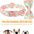 Dog Collar for Spring and Summer, Cotton Adjustable Collar with Bow and Safety Metal Buckle, M