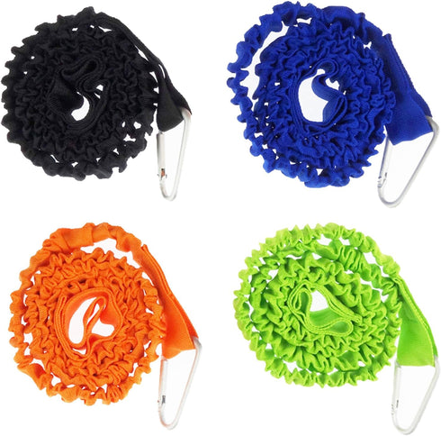 Stretchable Paddle Leash Paddle Holder Tool Lanyard for Kayak and Paddles, Fishing Poles (2/4/6/8/12 Pack)