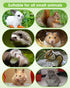 Chinchillas, Rabbit Toys for Bunny Boredom, Hanging Rodent Dental Toy with Papaya Stems Sweet Bamboo Hamsters, Guinea
