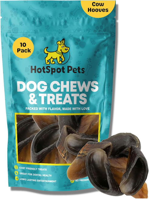 hotspot pets Full-Size Cow Hooves for Dogs | All-Natural Long Lasting Chews from Grass Fed Cattle