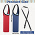 Jxiwfvl 2 PCS Water Bottle Holder with Strap Water Bottle Carrier with Strap Neoprene Sleeve with Carrying Handle