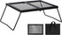 REDCAMP Heavy Duty Folding Campfire Grill Steel Grate, Portable Cooking Rack Over Fire Pit with Carry Bag