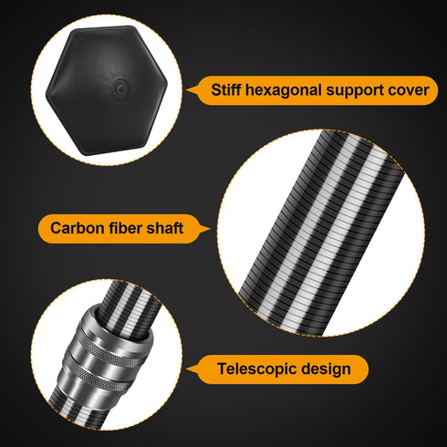 Golf Travel Bag Support Pole, Lightweight Carbon Fiber Travel Golf Bag Support Rod