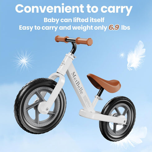 1-3 Old,12" 2-5 2-3 MetBelle Toddler Balance Bike Year No Pedal Kids Indoor Outdoor Toy Bike Years Old with Tool-Free
