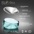 Felli Pet Oblik Anti Whisker Fatigue Cat Bowl, Raised Stainless Steel Wide Shallow Dish, Vomit & Spill Proof, 0.5Cup