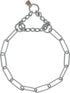 Herm Sprenger Stainless Steel Fur Saver Dog Collar, Long Link Professional Training Collar for Medium Large Dogs (24in)