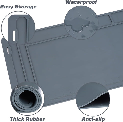 Gun Cleaning Mat, Anti-Slip Rubber Workbench Mat, Large Tactical Cleaning Pad, Gun Oil Resistant Maintenance Mat