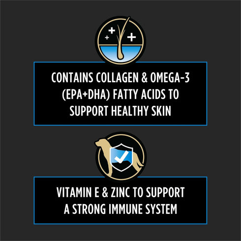 Omega-3 Immune (Pack 1) 30 Purina Pro Plan Veterinary Skin Care Soft Chew Dog Supplements with Fish Oil, EPA, DHA