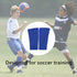 Soccer Shin Guard Socks, Breathable Blue Sports Sleeves for Hiking, Football Training, Running & Cycling