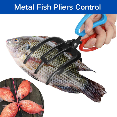 3 Claw Fish Gripper, Metal Fishing Pliers Gripper Catch Fish Control Clamp, Must Have Fishing Pliers Control Tool