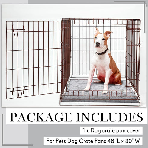 Dog Crate Pan Cover, Washable Dog Bed Cover for Pets, Fits 30 x 19 Inch Crate Tray