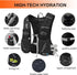 INOXTO Lightweight Hydration Vest Backpack with 1.5L Water Bladder for Hiking, Trail Running, Cycling
