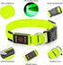 Illumifun LED Collar for Small Dogs, USB Rechargeable Light Up Dog Collar, Green, Small