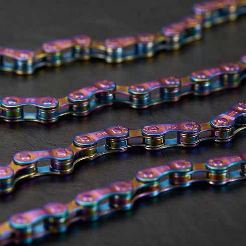YBEKI Bike Chain, 6/7/8/9/10/11 Speed Bicycle Chain, 1/2 x 11/128 Inch, 116 Links, Multicolour