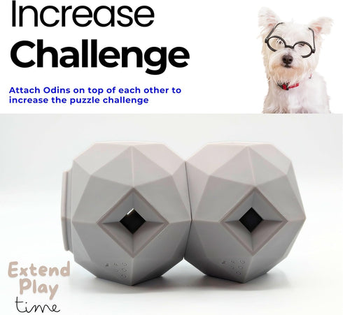 Treat Dispensing Balls for Medium Dogs - Interactive Cat Toy for Self-Play, 3.6 x 3.6 in
