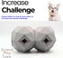 Treat Dispensing Balls for Medium Dogs - Interactive Cat Toy for Self-Play, 3.6 x 3.6 in
