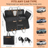 400lbs, Hammock A-Pce Dog Car Seat Cover for Back Seat, Hard Bottom Back Seat Extender for Dogs, Back Seat Pet Cover