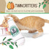 KittiBuzz 2-Pack Organic Silvervine Catnip Substitute Toys for Cats & Kittens, 100% All-Natural, 2 Refillable Cup