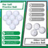 45g Jerify Practice Golf Balls Bulk Solid Rubber Golf Training Balls High Bounce Performance for Hit Away Swing Driving