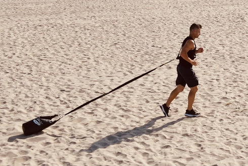Resistance Training Sled Kit - Weight Sled Harness & Handles for Extreme Workouts, Burn 3X Calories