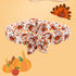 Dog Collar with Flower - Thanksgiving Turkey Flower Collar Gift for Large Dogs
