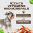 10.58oz Triple Flavor Dog Jerky Treats, Real Chicken Duck and Cod Twist Strips Dog Training Treats Snacks Healthy