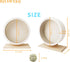 6.6in 2 (6.6in) Silent Hamster Wheel with Natural Chew Toys - Wooden Exercise Wheel with Removable Track, Quiet Spinner