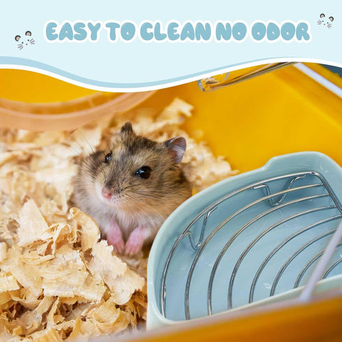 Chinchilla, Eccliy Ceramic Corner Litter Box for Small Pets, Tip-Proof, Chew-Resistant, Triangle Potty Trainer Pet Pan