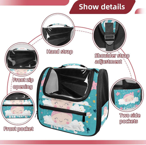 (2) Hello Baby Pet Carrier Soft Sided Carrier for Small Medium Cats Dogs