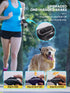 Best Dog Supplies 4-in-1 Anti Pull Retractable Dog Leash 26ft with Flashlight and Poop Bag Dispenser for Medium Large