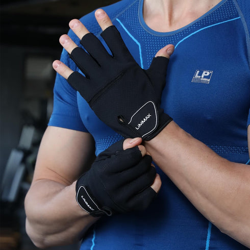 LiMiMAX Workout Gloves for Women & Men, Breathable Half Finger Gym Gloves with Non-Slip Padded Palm, Lightweight