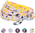 Blueberry Pet Durable Blooming Floral Print Dog Leash, Creamy White, 5 ft x 5/8"