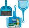 Fresh Step 4 in 1 Deluxe Cat Litter Cleanup Kit, Includes Cat Scoop, Dust Pan, Broom, Caddy