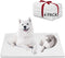 NWK Pack of 4 Fluffy Self Warming Cat Mat, Cat Blanket, Thermal