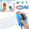 Aquapaw Dog Bath Brush Pro & Shower Attachment - Large Silicone Rubber with 8ft Hose for Bathing
