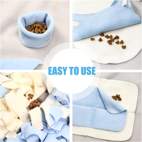 STELLAIRE CHERN (23.6" 39.4") Snuffle Mat for Small Large Dogs Nosework Feeding Mat x Easy to Fill and Machine Washable
