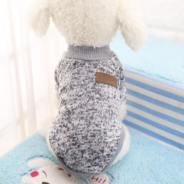 Idepet Pet Dog Classic Sweater Sweatshirt, Soft Fleece Coat for Small, Medium Dogs, Warm Pet Clothes, Soft Puppy