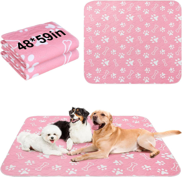 BEAUTYZOO 2 Pack Washable Pee Pads for Dogs, Reusable Puppy Pads for