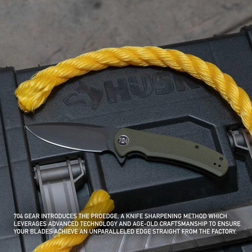 704 Gear V2 3.74" 14C28N Urban Ranger | EDC Folding Pocket Knife with Ambidextrous Thumbstud and Crossbar Lock | Blade