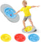 2-in-1 Kids Maze Balance Board, 3 Swappable Labyrinths & 3 Challenge Balls,