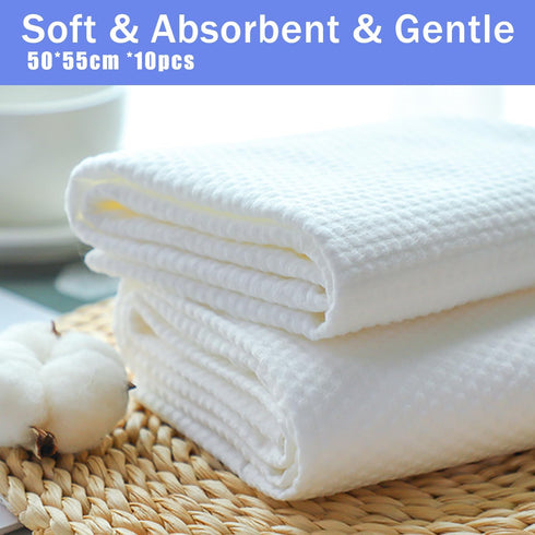Disposable Pet Bath Towel - 10 PCS Portable Grooming Towels, 19.6 x 21.6 inch, Absorbent for Medium Dogs