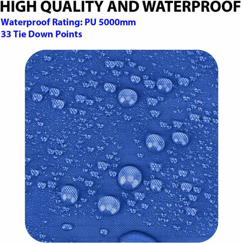Gold Armour Rainfly Tarp Hammock 12ft x 10ft | Premium Waterproof Ultralight Camping Shelter Canopy, Blue